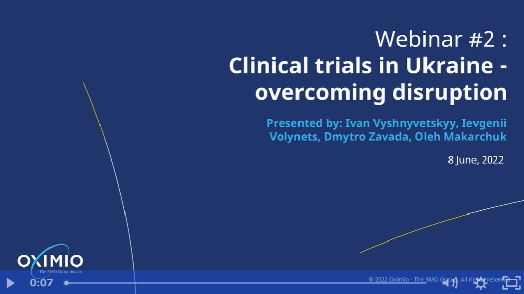 Webinar - Clinical trials in Ukraine since the start of the war